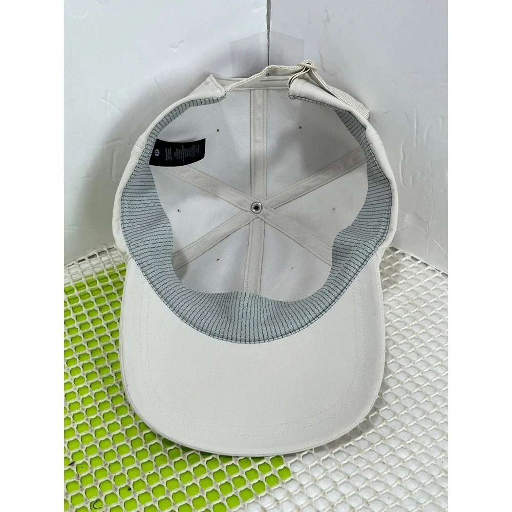 Lululemon Fast and Free Pony Base Runner Hat Cream Beige OS Adjustable light stn